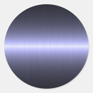 blauw geborsteld ronde sticker