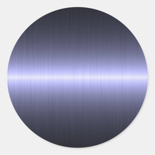 blauw geborsteld ronde sticker (Voorkant)