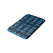 Blauw gebrand glas badmat (Gekanteld)