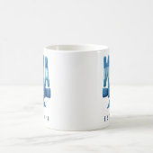 Blauw Gebreide MAMA Mok - Moederdag Geschenk voor (Center)