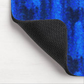 Blauw gebroken glazen patroon muismat (Hoek)