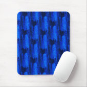 Blauw gebroken glazen patroon muismat (Met muis)