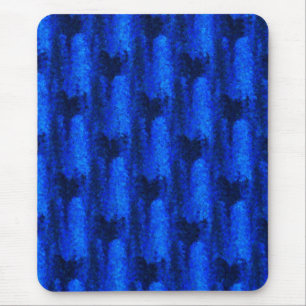 Blauw gebroken glazen patroon muismat