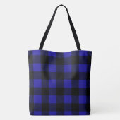 Blauw Gecontroleerd Tas Mode (Achterkant)