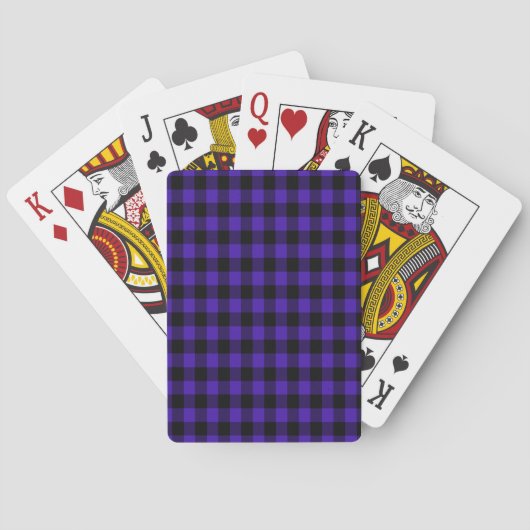 Blauw Gecontroleerde afspeelkaarten Pokerkaarten (Achterkant)