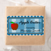 Blauw Gecontroleerde Apple Custom Inblikken Labels (Insitu)