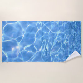 Blauw gedemonteerd water strandlaken