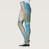 Blauw gedraaid leggings (Links)