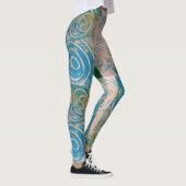 Blauw gedraaid leggings (Rechts)