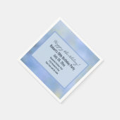 Blauw Geel Abstract Palo Verde Evenementendetails Servet (Hoek)