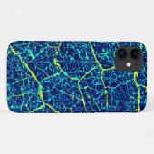 Blauw/Geel Abstract Patroon Case-Mate iPhone Case (Achterkant (horizontaal))