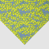 Blauw geel acacacia kunstweefsel papier (Detail)