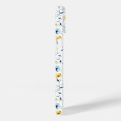 Blauw Geel Aquarel Wilde Bloem Case-Mate iPhone Case (Achterkant / Rechts)