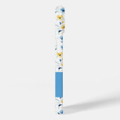 Blauw Geel Aquarel Wilde Bloem Naam Case-Mate iPhone Case (Achterkant / Rechts)