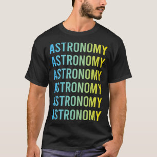 Blauw Geel Astronomie T-shirt