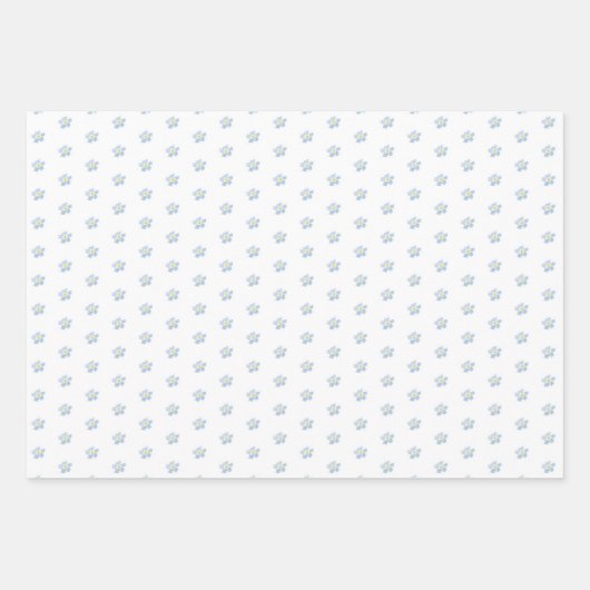  blauw geel Baby shower Inpakpapier Vel (Voorkant 2)