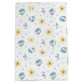  blauw geel Baby shower Medium Cadeauzakje (Achterkant)