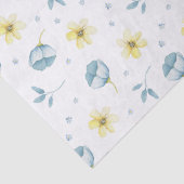 blauw geel Baby shower Tissuepapier (Detail)