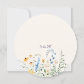 Blauw & Geel Botanisch Trouw 'Save the Date' Save The Date (Achterkant)