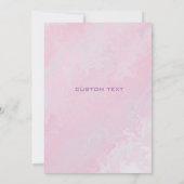 Blauw & Geel bruiloft Uitnodigen - Waterverf Bloem Kaart (Achterkant)