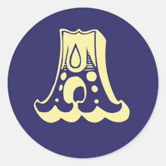 blauw geel Circus Een sticker