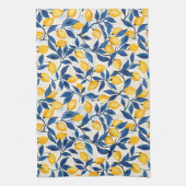 Blauw & Geel Citroen Keukendoek Theedoek (Verticaal)