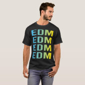 Blauw Geel EDM T-shirt (Voorkant volledig)