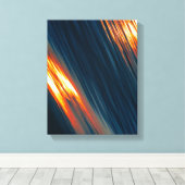 blauw, geel en bruin wanddecor 2 canvas afdruk (Insitu (Houten vloer))