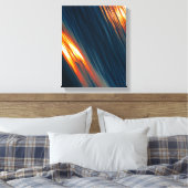 blauw, geel en bruin wanddecor 2 canvas afdruk (Insitu (Slaapkamer))