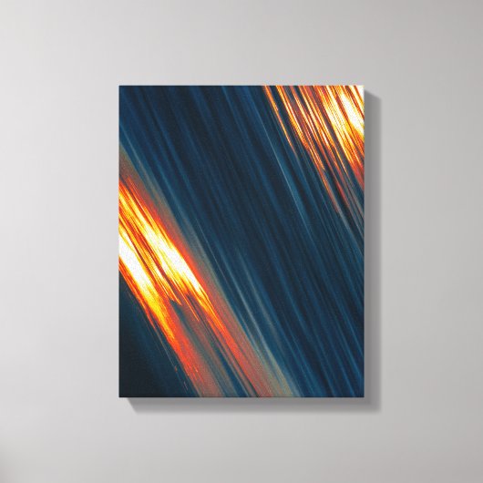 blauw, geel en bruin wanddecor 2 canvas afdruk (Voorkant)