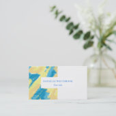 Blauw, geel en Oranje hemelpatroon Visitekaartje (Staand voorkant)