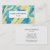 Blauw, geel en Oranje hemelpatroon Visitekaartje (Voorkant / Achterkant)
