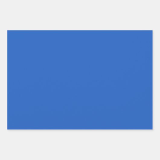 Blauw, geel en wit poka dots ompakken papier inpakpapier vel (Voorkant 2)