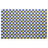 Blauw, geel en wit schaakbord stof (Yard (91,4 cm))