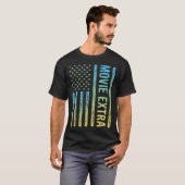 Blauw Geel Film Extra T-shirt (Voorkant volledig)