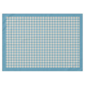 Blauw Geel Geplakt Tafelkleed Gift voor Zijn Keuke (Voorkant (Horizontaal))