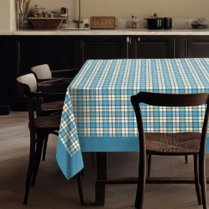 Blauw Geel Geplakt Tafelkleed Gift voor Zijn Keuke