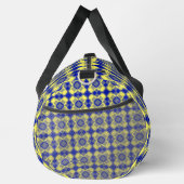 Blauw Geel Geruit Argyle Patroon Groot Plunjezak (Rechts)