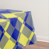 Blauw Geel Geruit Argyll Patroon Tafelkleed (Voorbeeld)
