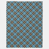 Blauw Geel Geruite Deken voor Snug Moments (Voorkant)