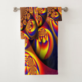 Blauw, Geel, Goud Mini Sferen Bad Handdoek