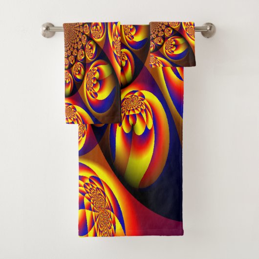 Blauw, Geel, Goud Mini Sferen Bad Handdoek (Insitu)