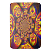 Blauw, Geel, Goud Mini Sferen Badmat (Voorkant Verticaal)