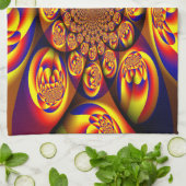 Blauw, Geel, Goud Mini Sferen Theedoek (Gevouwen)