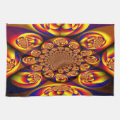 Blauw, Geel, Goud Mini Sferen Theedoek (Horizontaal)