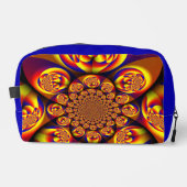 Blauw, Geel, Goud Mini Sferen Toilettasje (Voorkant)