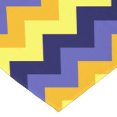 Blauw Geel Gouden Chevrons Grote Tafelloper (Hoek)