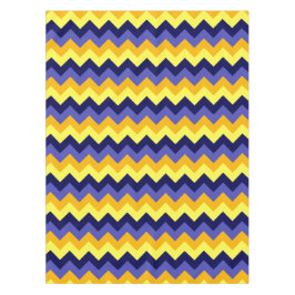 Blauw Geel Gouden Chevrons Klein Tafelkleed