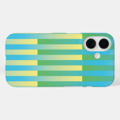 Blauw Geel Groen Gestreept Patroon Case-Mate iPhone Case (Achterkant (horizontaal))