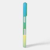 Blauw Geel Groen Gestreept Patroon Case-Mate iPhone Case (Achterkant / Rechts)